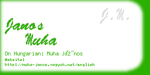 janos muha business card